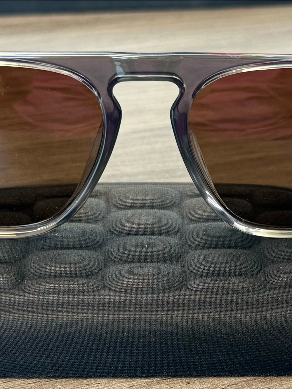WMP Eyewear Emerson Sunglasses -  Graphite Grey / Dark Beige Gradient Lens